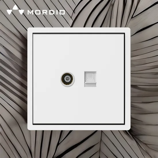 CE RoHS EU Standard Wall Socket Hot Sale Big Board Interruptores 80*80 Tel & TV Socket